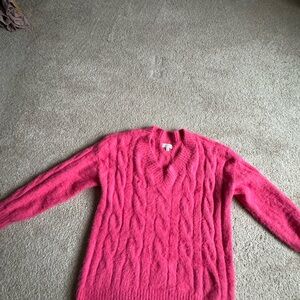 Lucky Brand V-Neck Pink Sweater